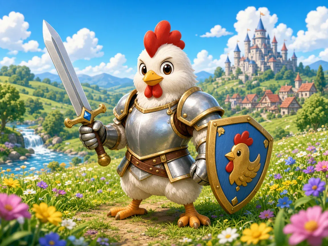 Chicken Knight artwork